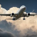 aircraft jet landing cloud 46148