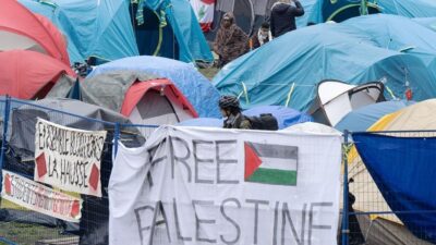مخيمات الاحتجاجات المؤيدة لفلسطين في جامعة ماكجيل تدخل أسبوعها الثاني