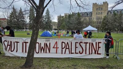 احتجاجات الطلاب المؤيدة لفلسطين تصل إلى جامعة مانيتوبا