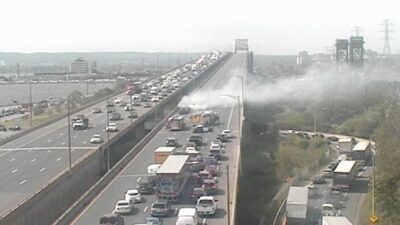 إغلاق ممرات طريق Burlington Skyway إلى تورونتو بسبب حادث مرور