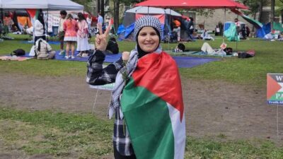 نزع حجاب امرأة أثناء مظاهرة مؤيدة لفلسطين في أوتاوا… والشرطة تحقق