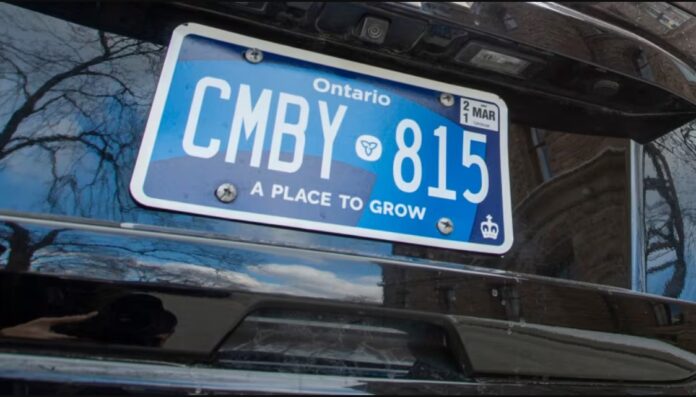 لوحات ترخيص السيارات في أونتاريو