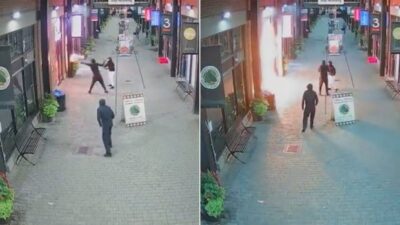 فيديو – البحث عن مشتبه بهم ألقوا بقنابل “مولوتوف” على متجر بتورونتو