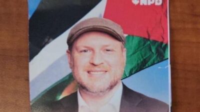 مرشح الحزب الديمقراطي الجديد في كيبيك يستخدم صورة فلسطين في حملته