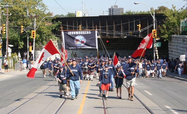 Ironworkers in Labour Day parade 2008 Toronto