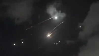 فيديو – معركة بالصواريخ بين اسرائيل وإيران
