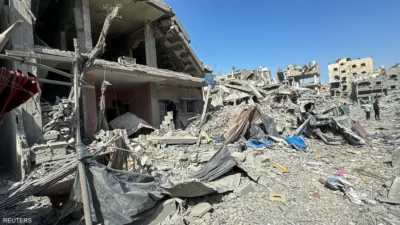 قصف اسرائيلي على بيت في غزة يخلف 93 قتيلا