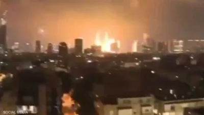 مقتل شخص واصابة العشرات في قصف إيراني جديد على اسرائيل