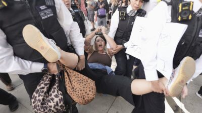 اعتقال 150 متظاهراً مؤيدا لفلسطين في لندن