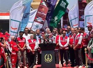 انطلاق أكبر قافلة مساعدات مصرية من شمال سيناء إلى غزة
