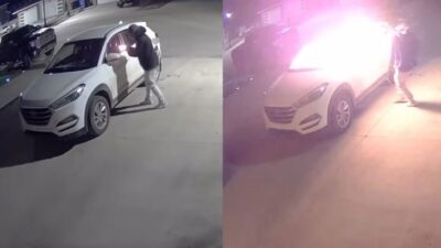 فيديو صادم لحرق سيارة في كندا …والشرطة تبحث عن الفاعل