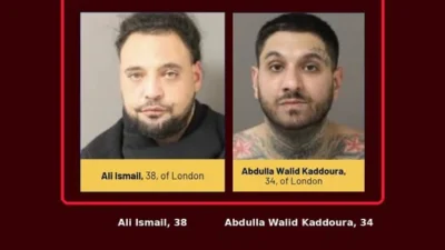اعتقال رجلين في لندن الكندية بتهم تتعلق بالاتجار بالبشر والاعتداء الجنسي والابتزاز