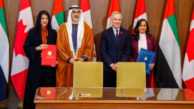 رئيس الوزراء كارني يستقبل ولي عهد أبوظبي في أول زيارة من نوعها إلى كندا