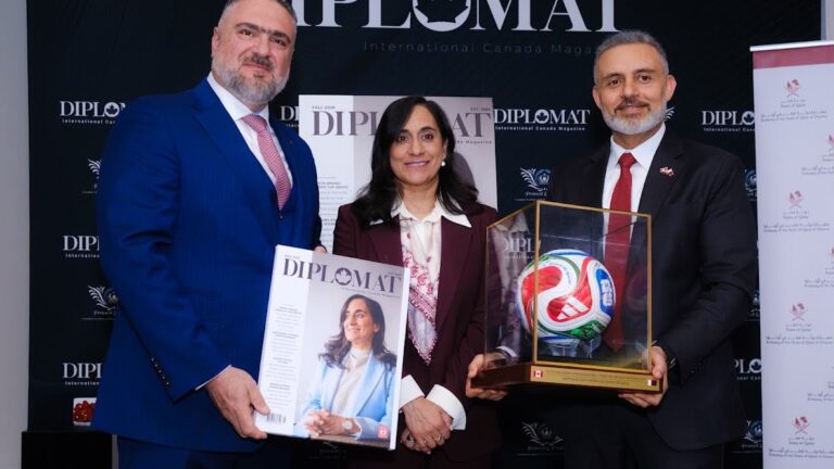 صور – أوتاوا تتألق دبلوماسياً.. إطلاق مبهر لمجلة «Diplomat» باستضافة قطرية وحضور كندي رفيع