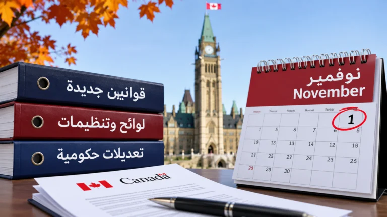 قوانين وقواعد جديدة تدخل حيز التنفيذ في كندا خلال شهر نوفمبر