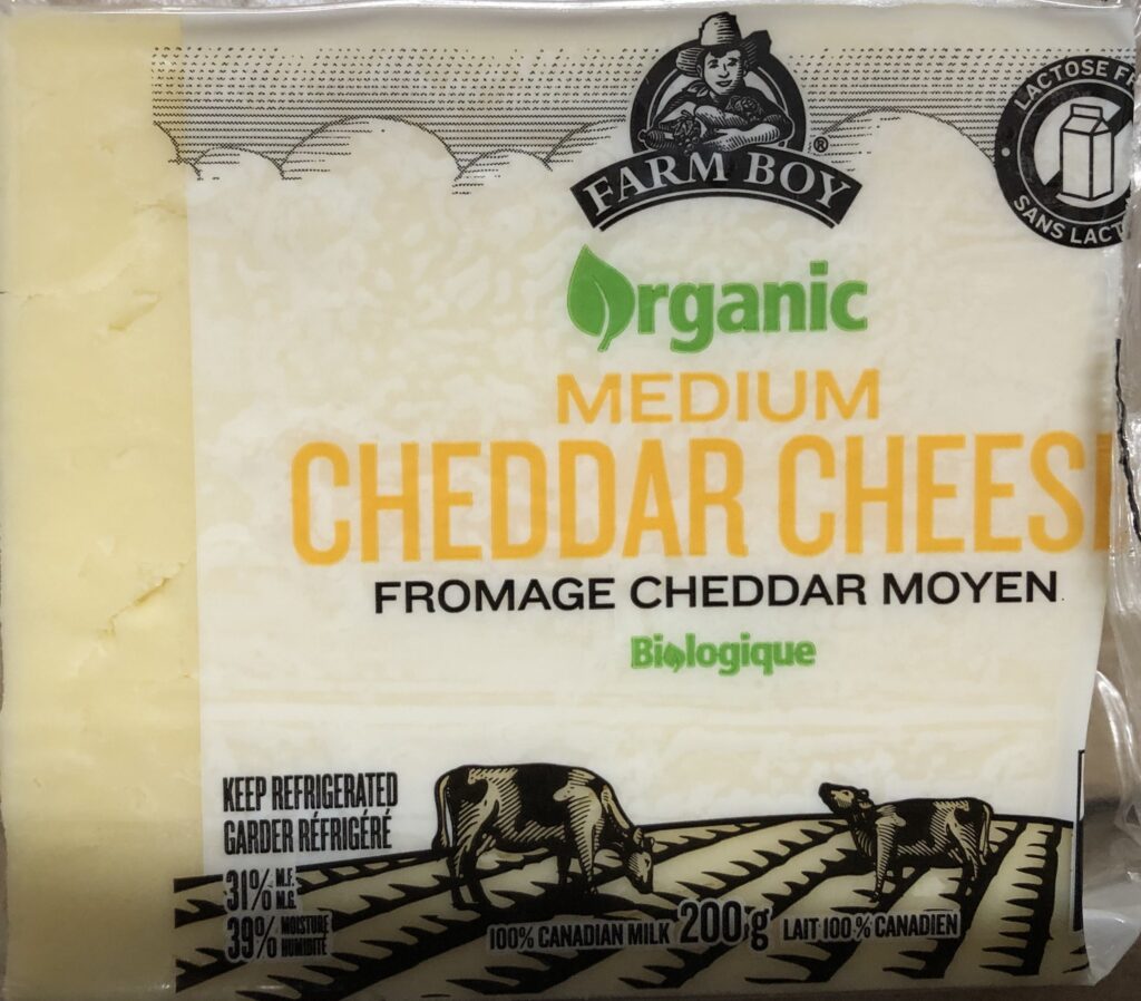 Farm Boy - Cheddar moyen - 200g - devant