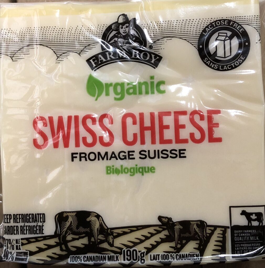 Farm Boy - Fromage suisse 190g - devant